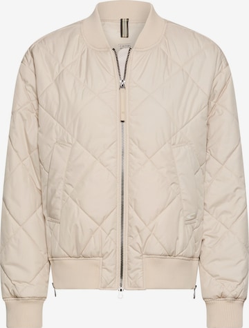 CAMEL ACTIVE Oversize Bomberjacke mit Diamantsteppung in Beige: Vorderseite