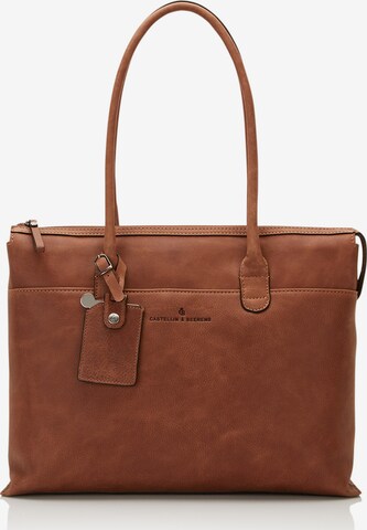 Castelijn & Beerens Shoulder Bag 'Carisma ' in Brown: front
