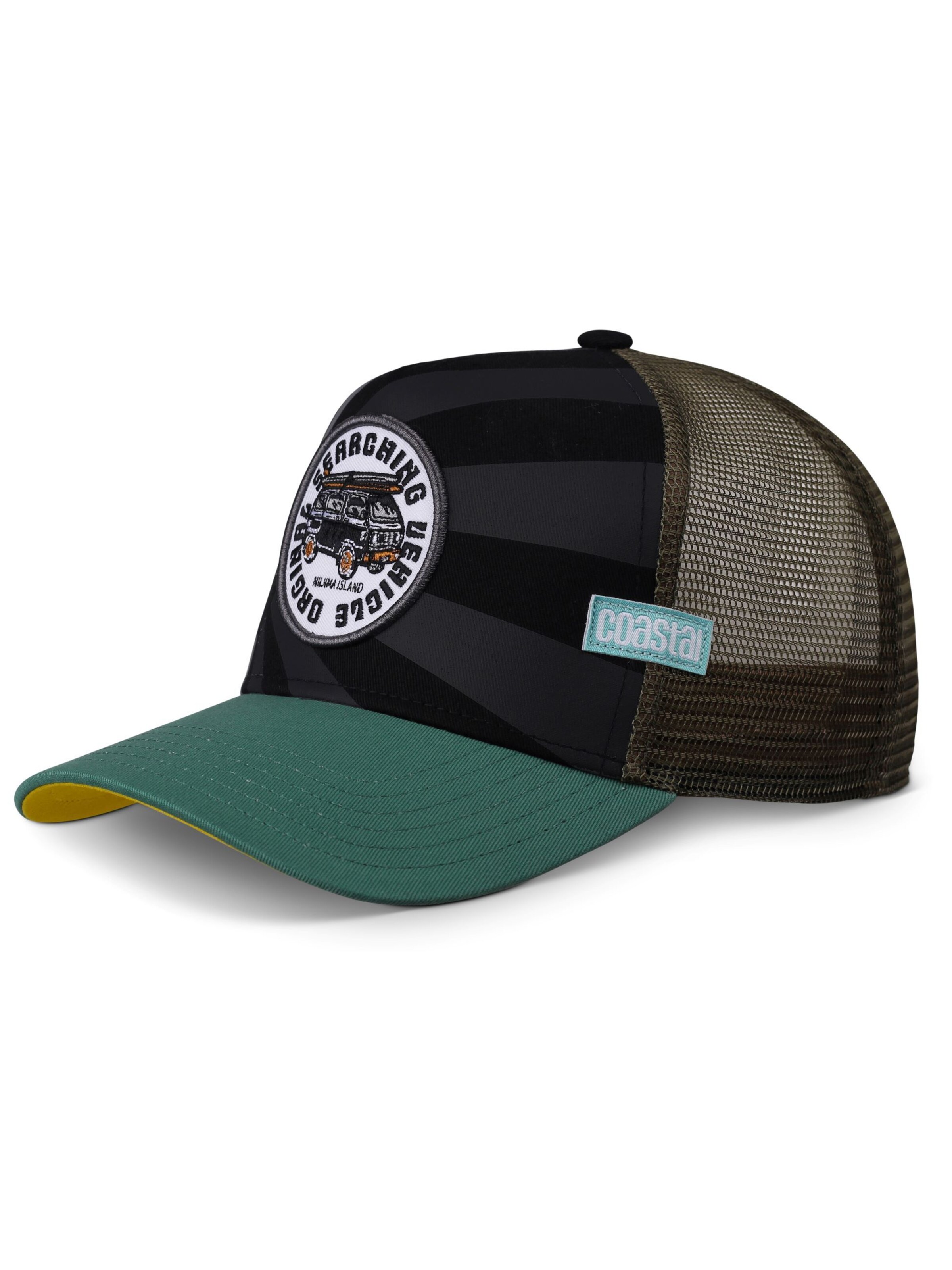 Coastal Cap 'HFT Nijima Island' in Schwarz: Vorderseite