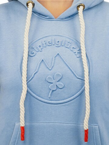 Gipfelglück Sweatshirt 'Mirka' in Blau