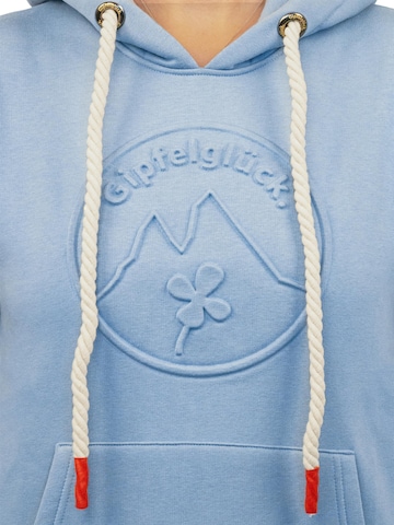 Gipfelglück Sweatshirt 'Mirka' in Blau