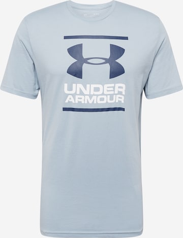UNDER ARMOUR Funkční tričko 'Foundation' – modrá: přední strana