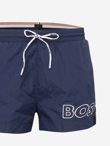 BOSS Zwemshorts 'Mooneye' in Blauw