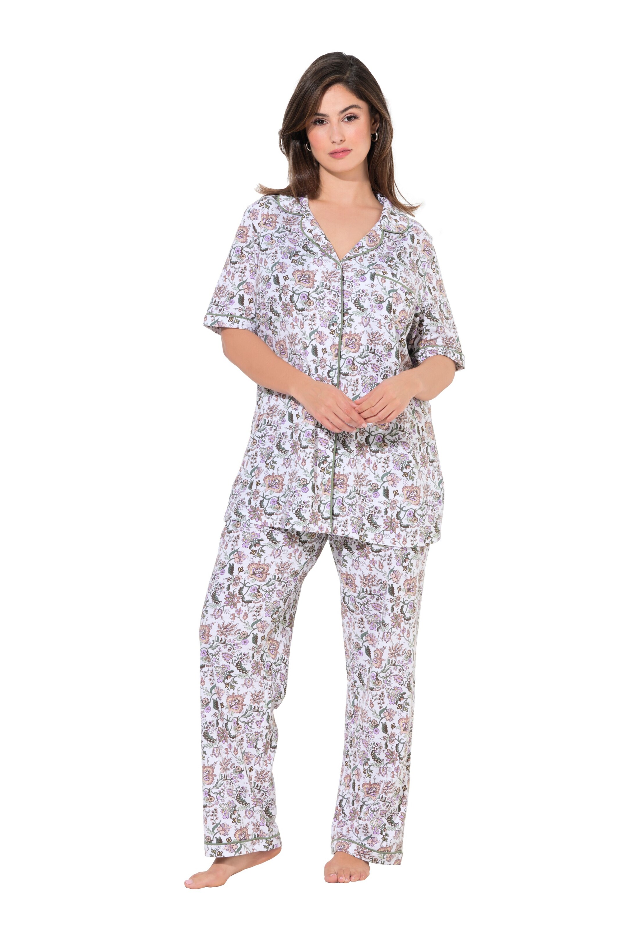 Ulla Popken Pyjama in Gemengde kleuren
