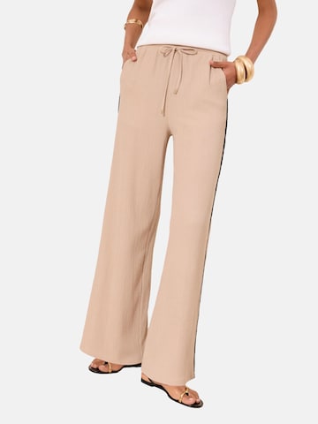 Lipsy Pants in Beige: front