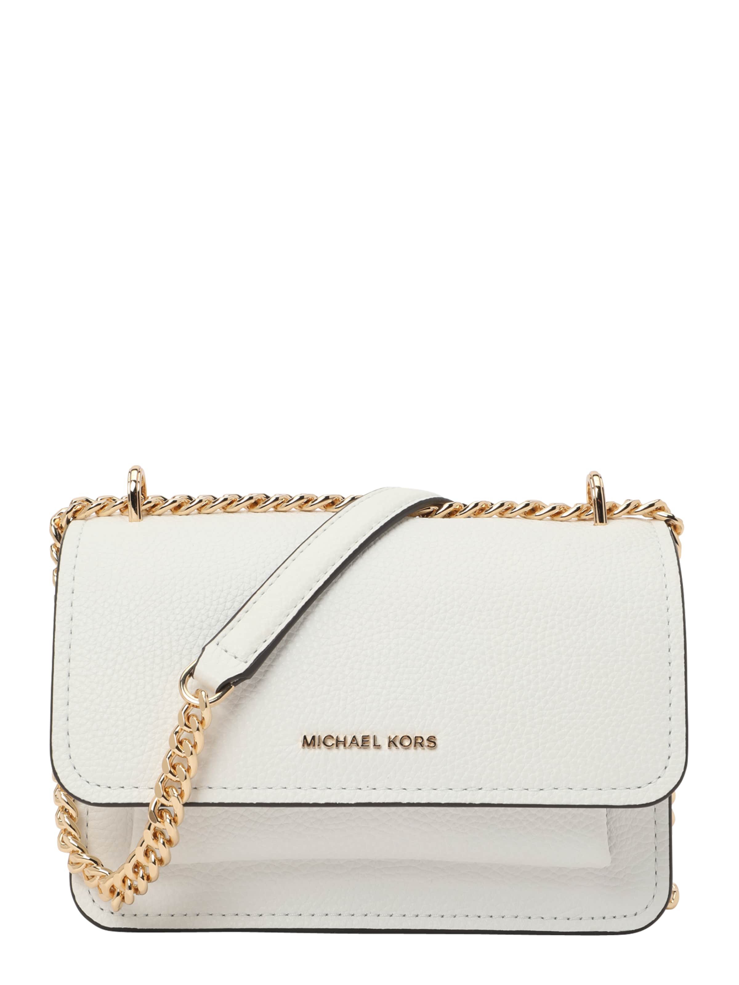 MICHAEL Michael Kors Axelremsväska i vit: framsida