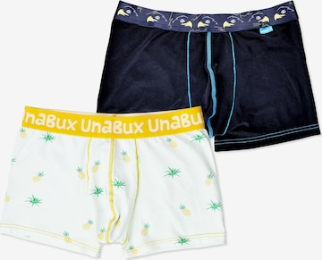 UNABUX Boxershorts in Schwarz: Vorderseite