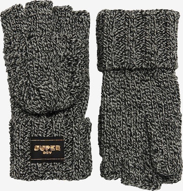 Superdry Full Finger Gloves in Black: front