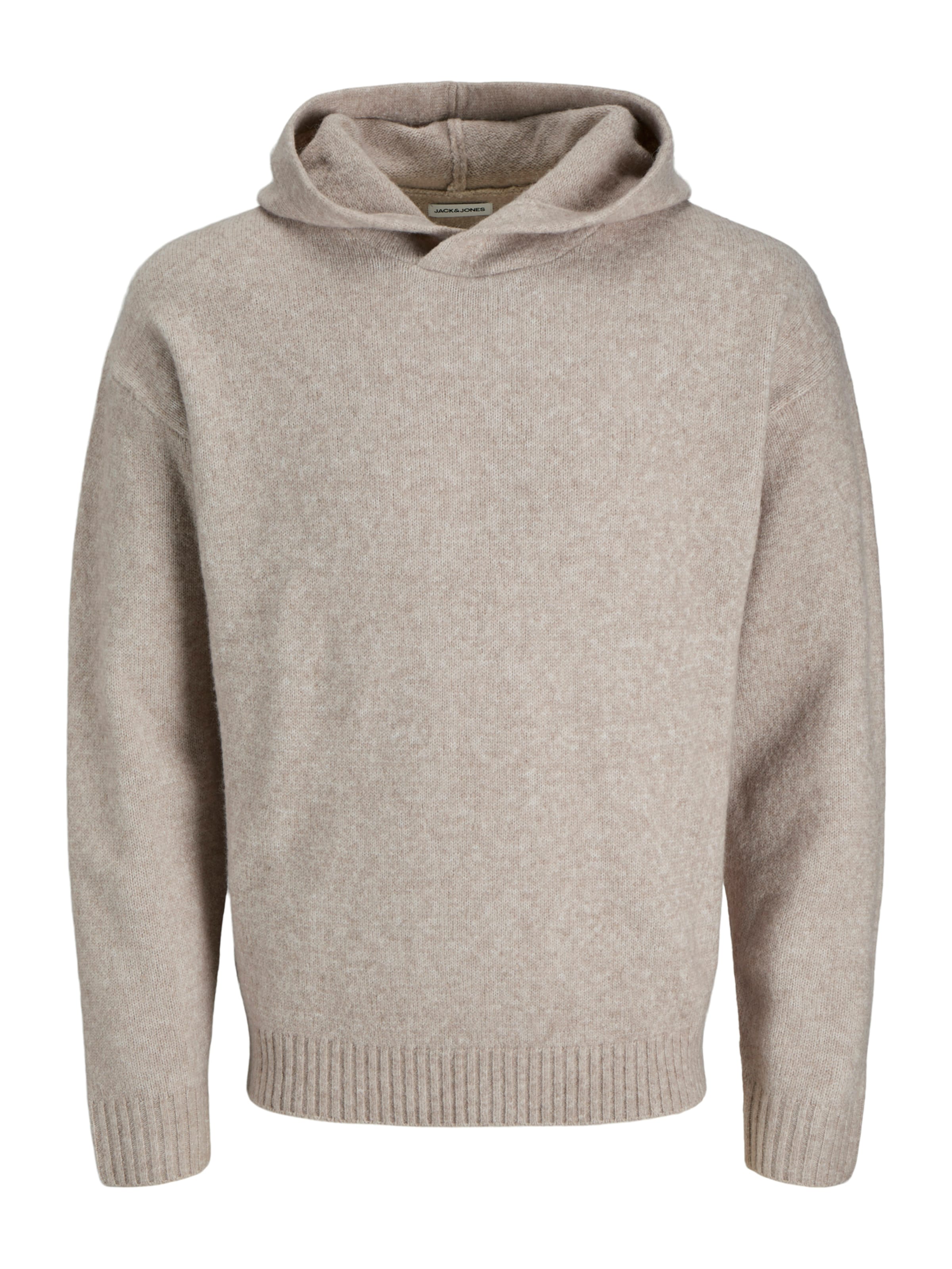 JACK & JONES Sveter 'JJESOHO OLLIE' - Sivá: predná strana