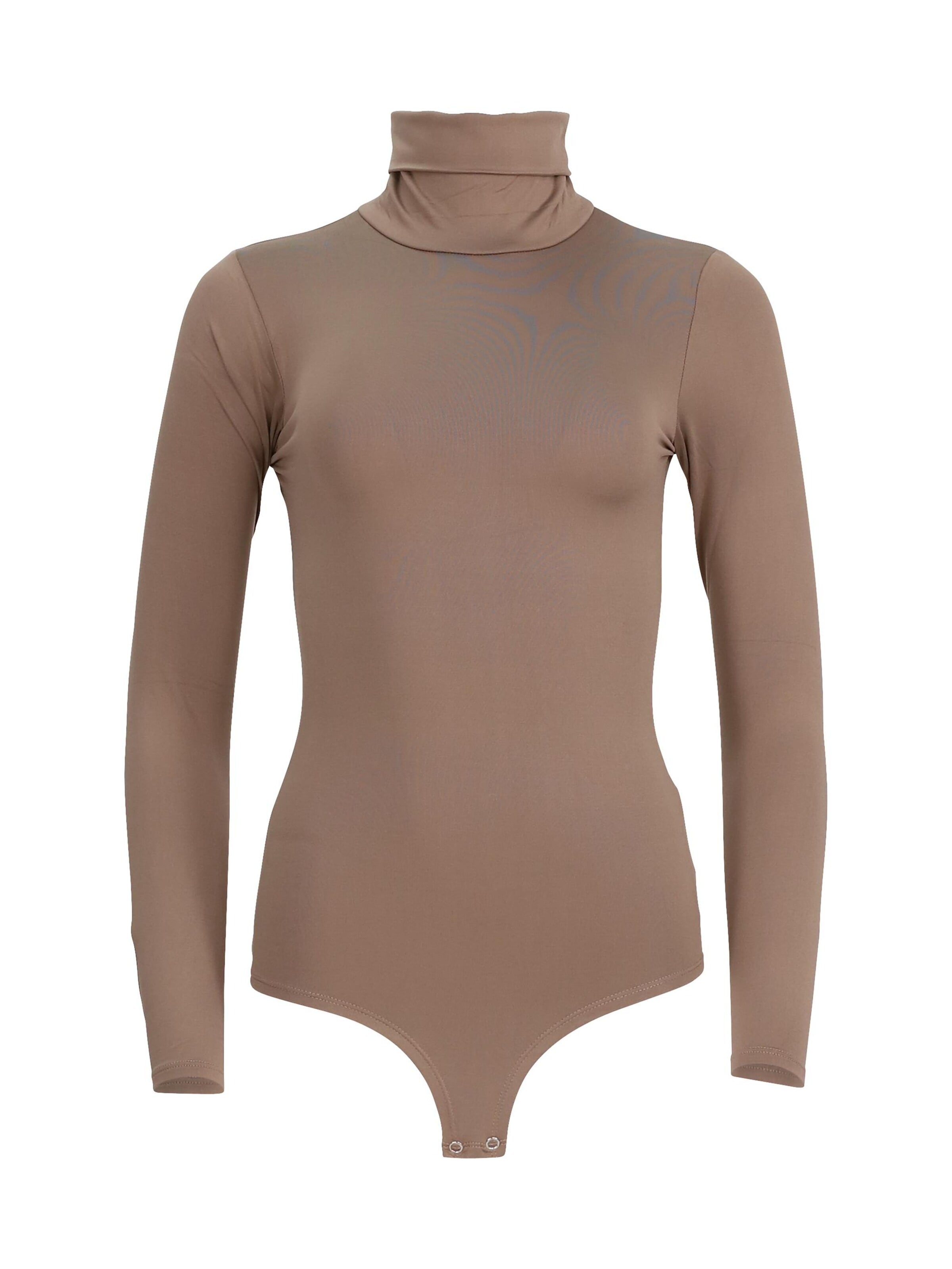 Easy Young Fashion Bodysuit in Brown: front
