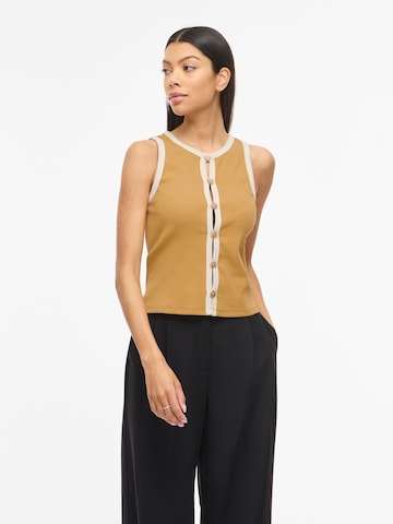 VILA Gebreide top 'VIFriq' in Geel: voorkant