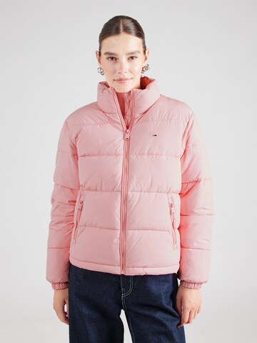 Tommy Jeans Between-season jacket 'ESSENTIAL' in Pink: front