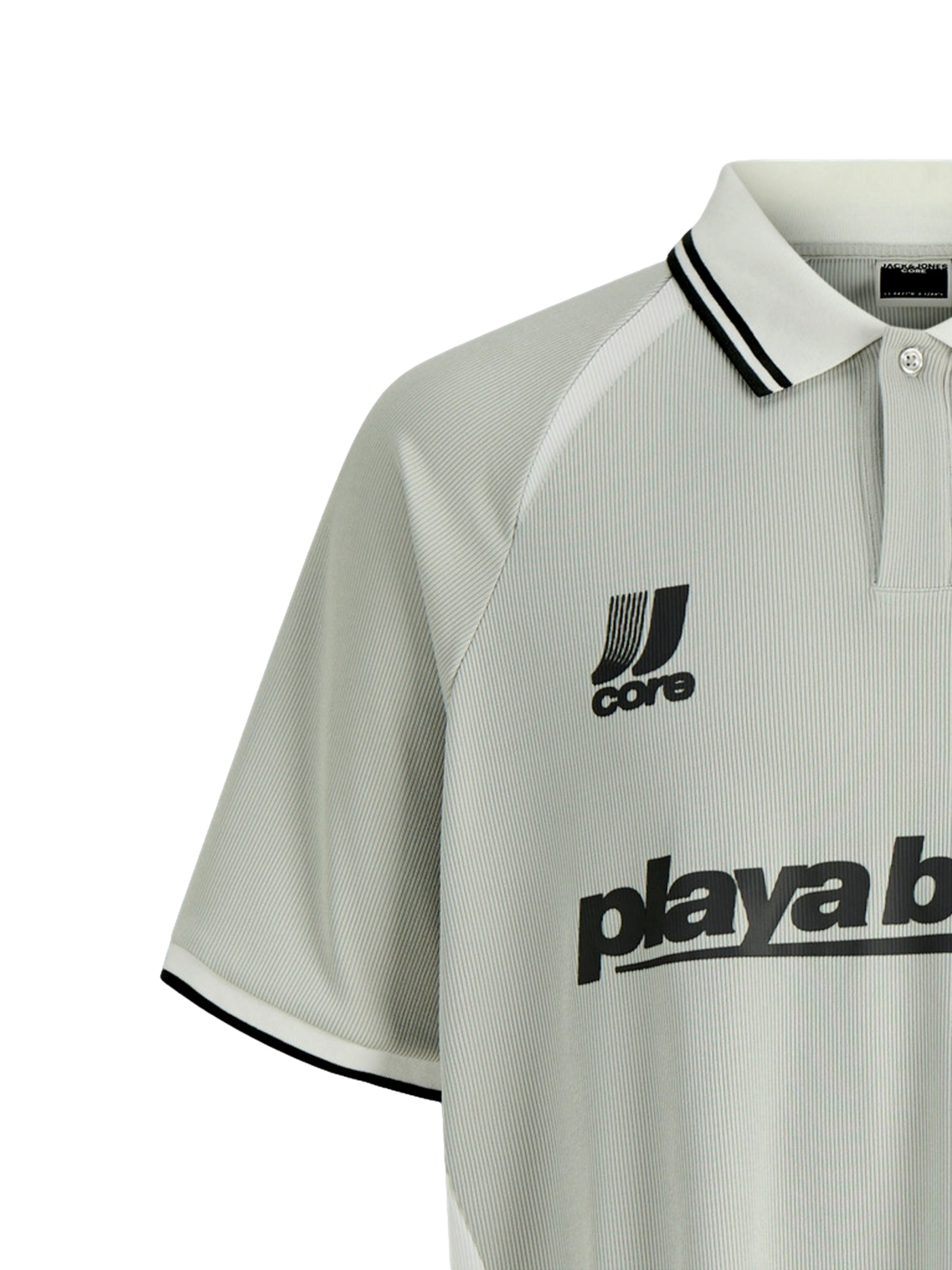 T-Shirt 'Club Ribbed Football' Jack & Jones Junior en vert