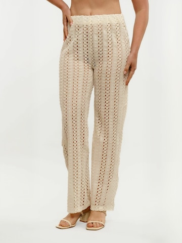Regular Pantalon ' CROC ' Liberte Essentiel en blanc