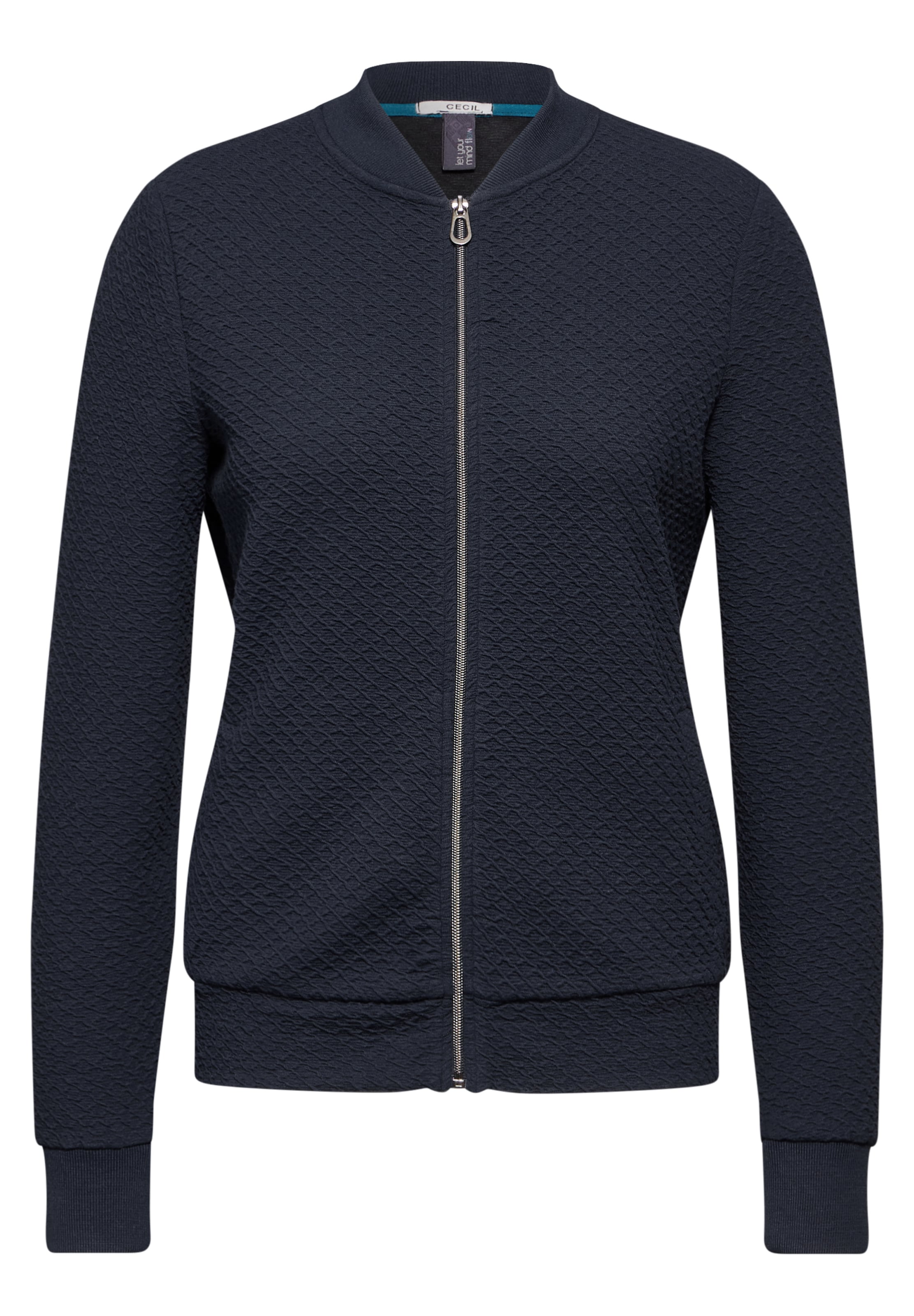 CECIL Sweatjacke in Blau: Vorderseite