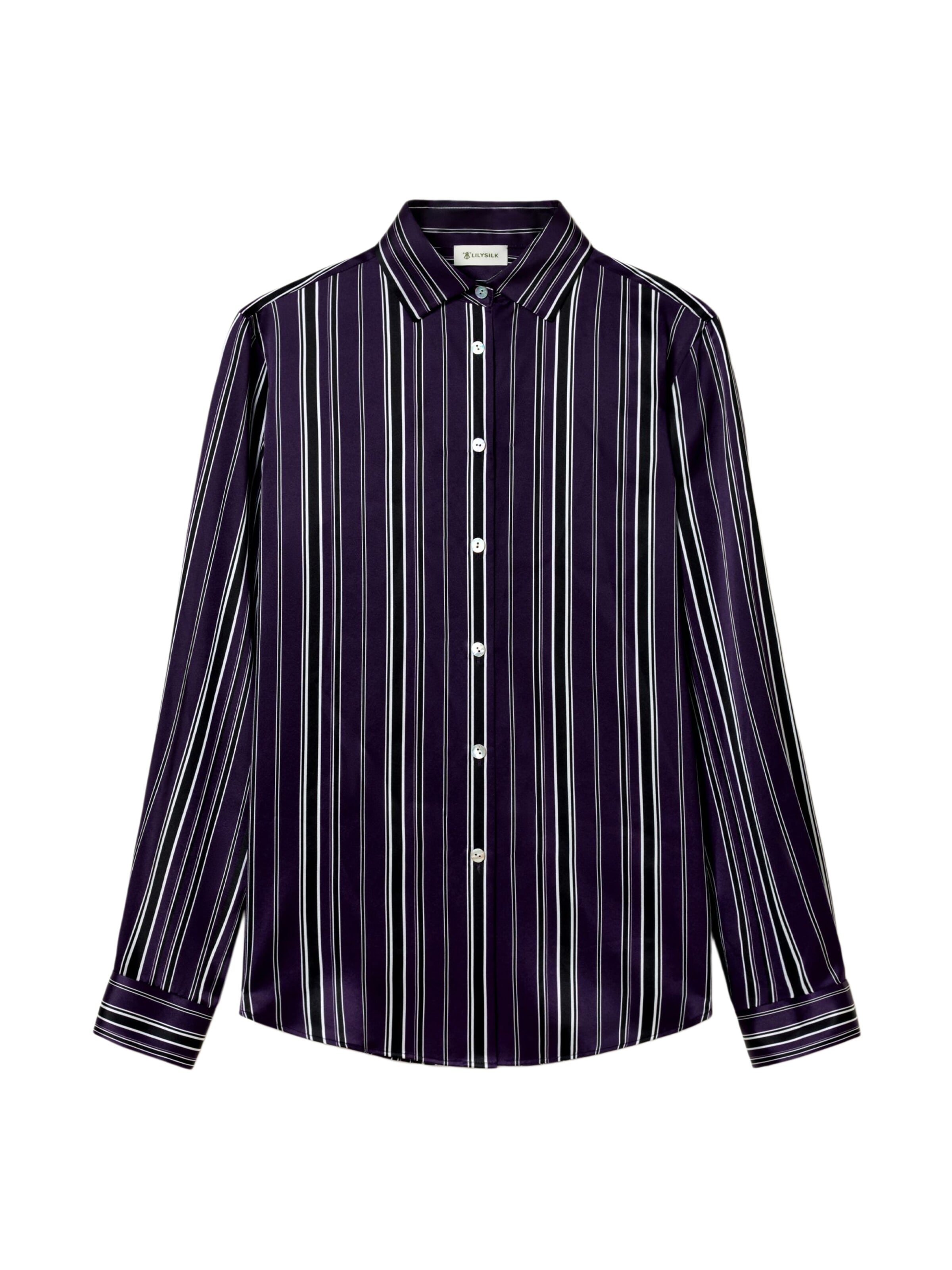 Camicia da donna di Lilysilk in lilla: frontale