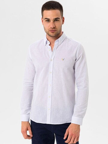 Regular fit Camicia 'Fleano' di By Diess Collection in bianco: frontale