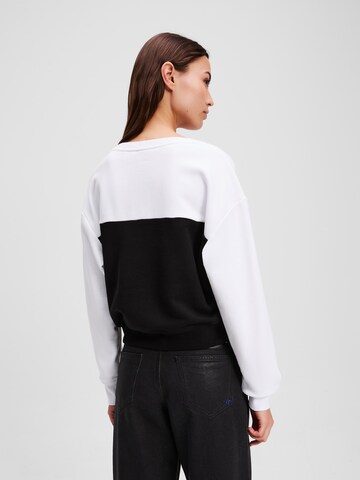 Sweat-shirt KARL LAGERFELD JEANS en blanc