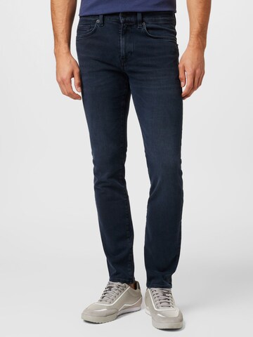 Slimfit Jeans 'Delaware' de la BOSS Black pe albastru: față