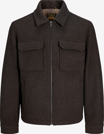 Jack & Jones Plus Välikausitakki 'JPRBLUWAKEFIELD' värissä ruskea: etupuoli