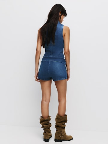 Pull&Bear Skinny Jeansy w kolorze niebieski