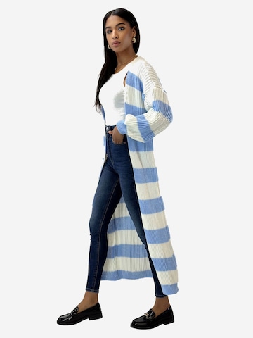 Elara Lang cardigan i blå