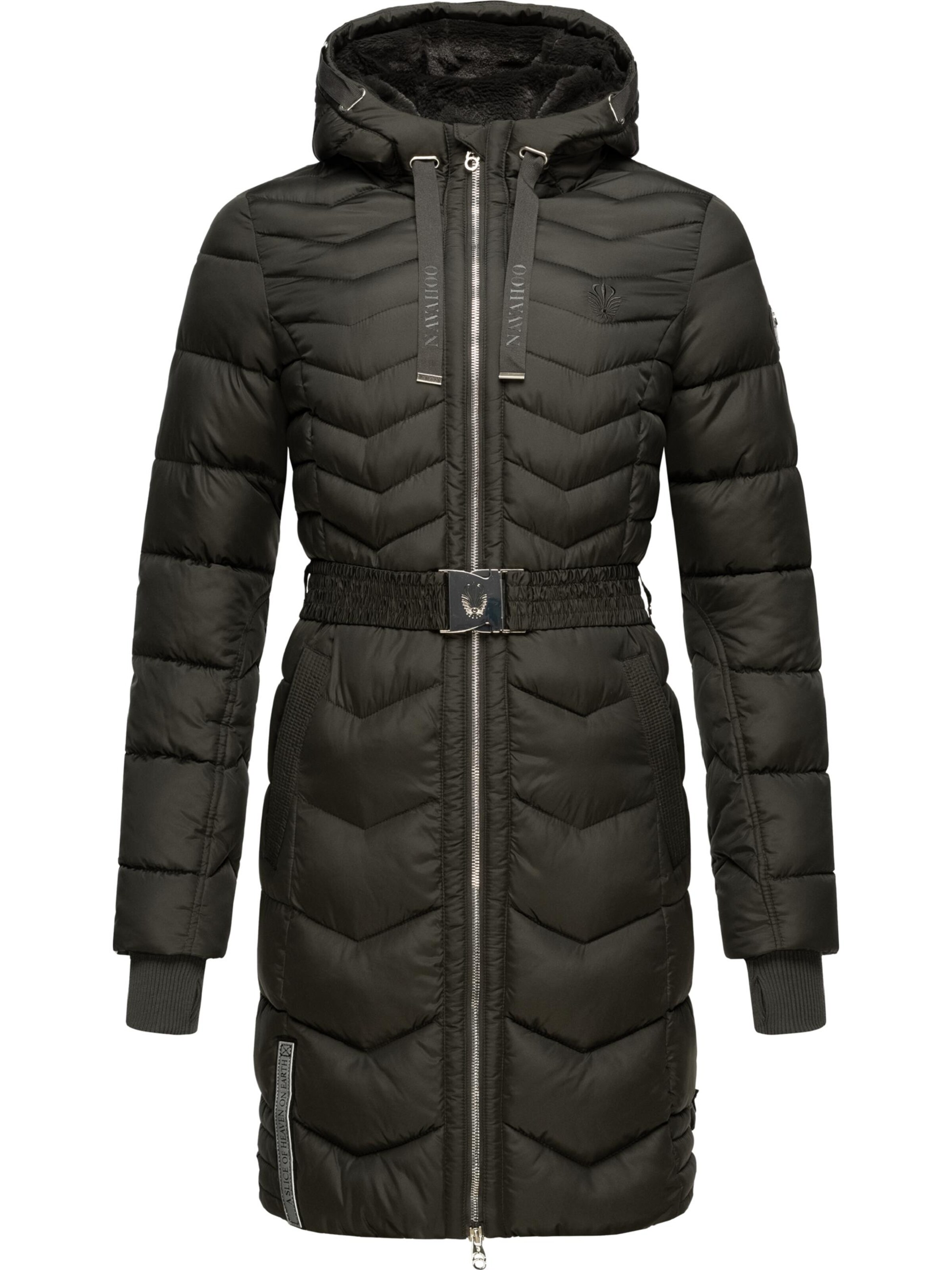 NAVAHOO Χειμερινό παλτό σε μαύρο: μπροστά