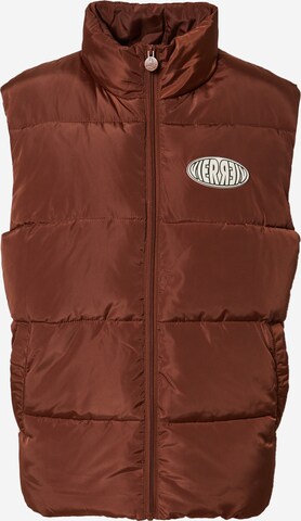 Gilet 'Yaren' VIERVIER en marron : devant