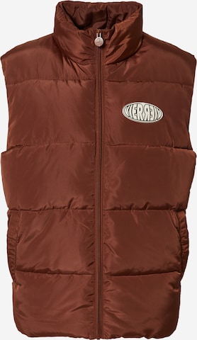 VIERVIER Vest 'Yaren' in Brown: front