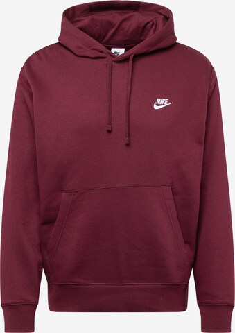 Nike Sportswear Regular Fit Sweatshirt 'Club Fleece' in Braun: predná strana