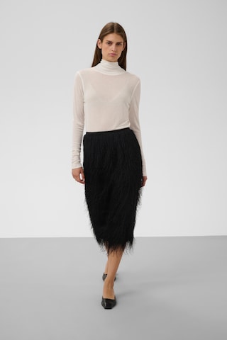 Jupe 'SLDacre' SOAKED IN LUXURY en noir