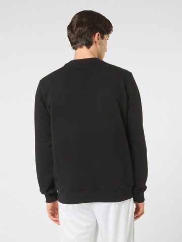 FILA Sweatshirt 'SAGANO regular taped crewneck sweatshirt' in Zwart