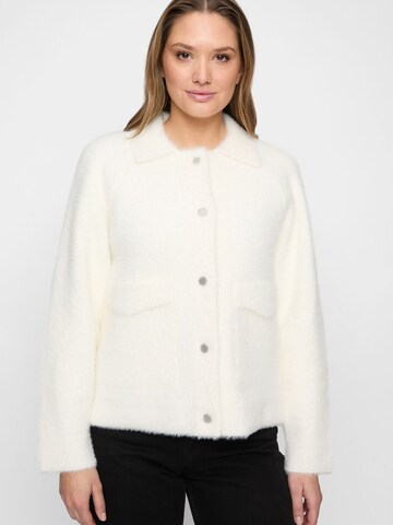 Covered Strickjacke 'Paris' in Weiß: Vorderseite