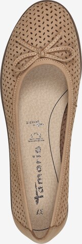 TAMARIS Ballet Flats in Brown