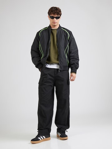ALPHA INDUSTRIES Свободный крой Брюки-карго в Черный