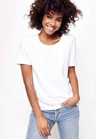 Five Fellas T-Shirt 'Chloe' in Weiß: Vorderseite