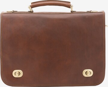 Borsa a mano 'Borsa a Mano Unisex Vera Pelle - Made in Italy' di Alessia Firenze in marrone: frontale