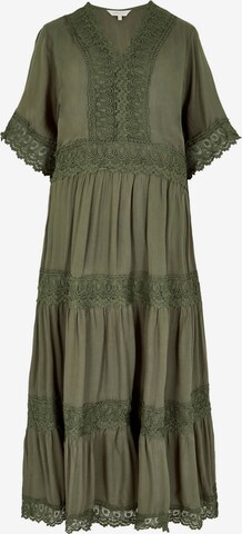 Apricot Dress in Green: front