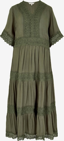 Apricot Dress in Green: front