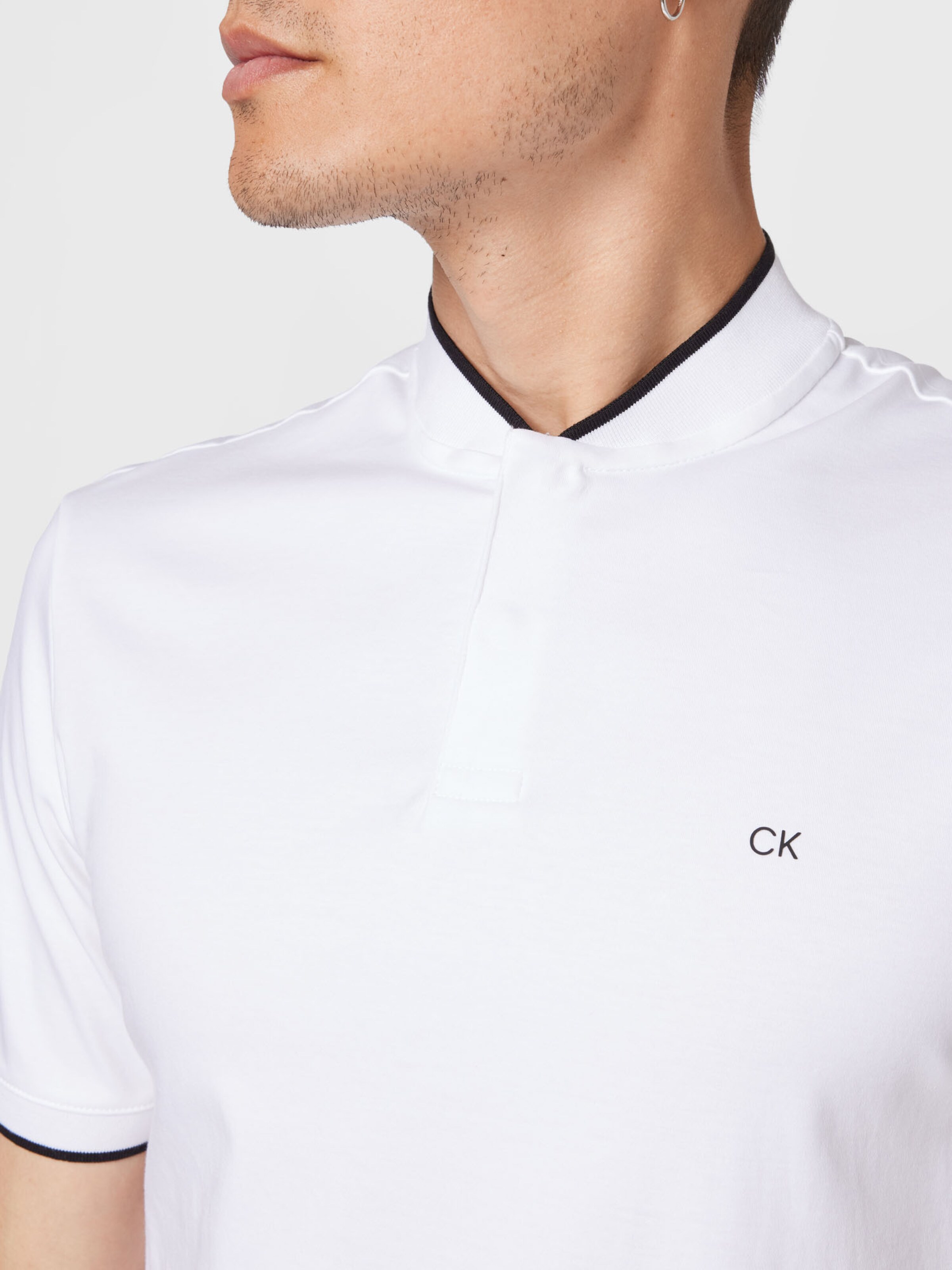 Männer Shirts Calvin Klein Shirt in Weiß - AE60517