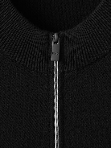 MANGO MAN Strickjacke 'LUXUSC' in Schwarz