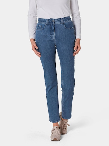 Goldner Slimfit Jeans in Blauw: voorkant