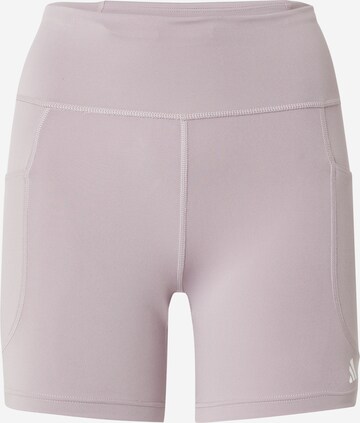 ADIDAS PERFORMANCE Skinny Sportshorts 'DailyRun' in Lila: predná strana