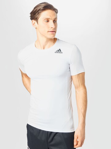 Tricou funcțional de la ADIDAS SPORTSWEAR pe alb: față