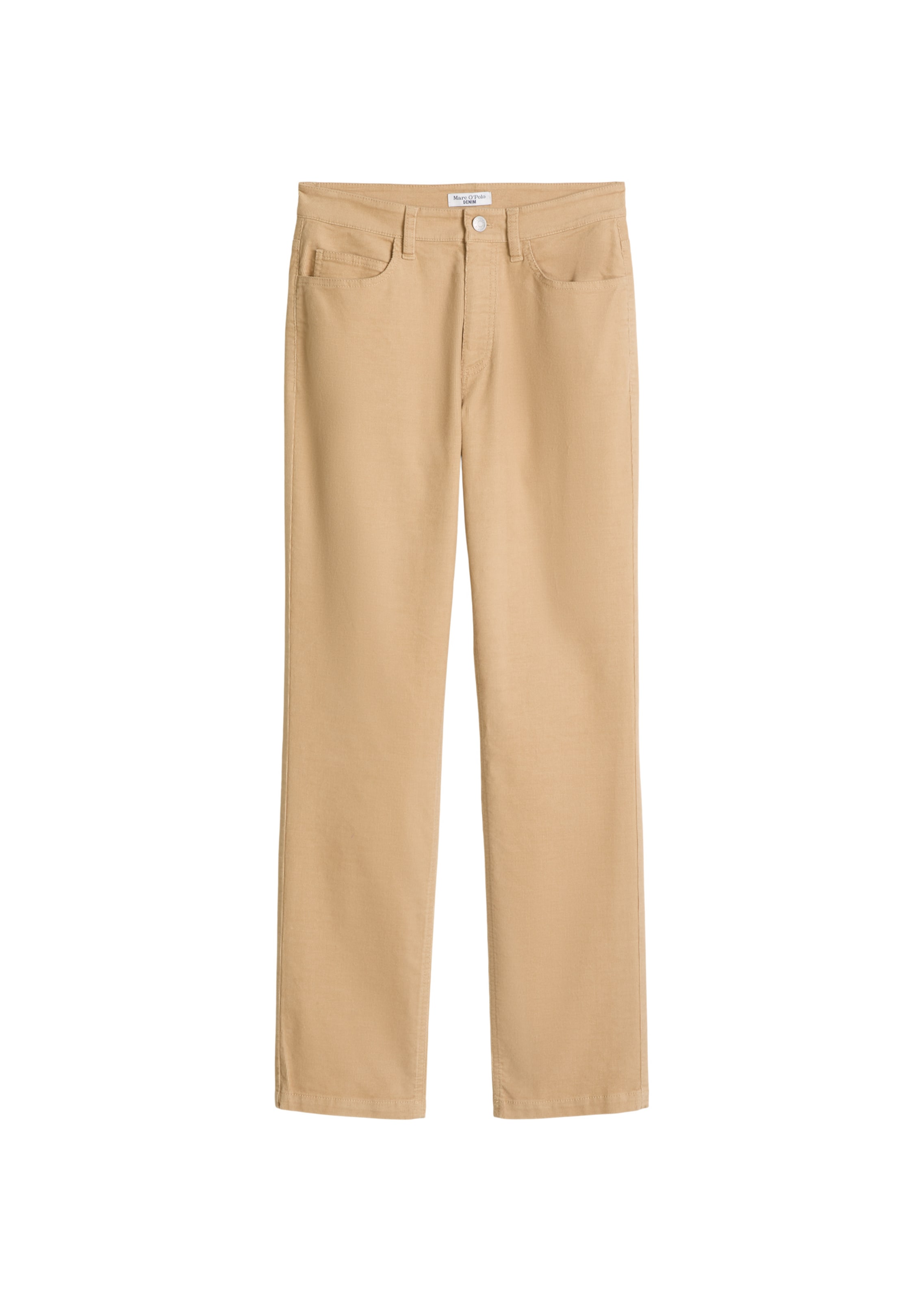 Marc O'Polo DENIM Trousers 'Olina' in Beige: front