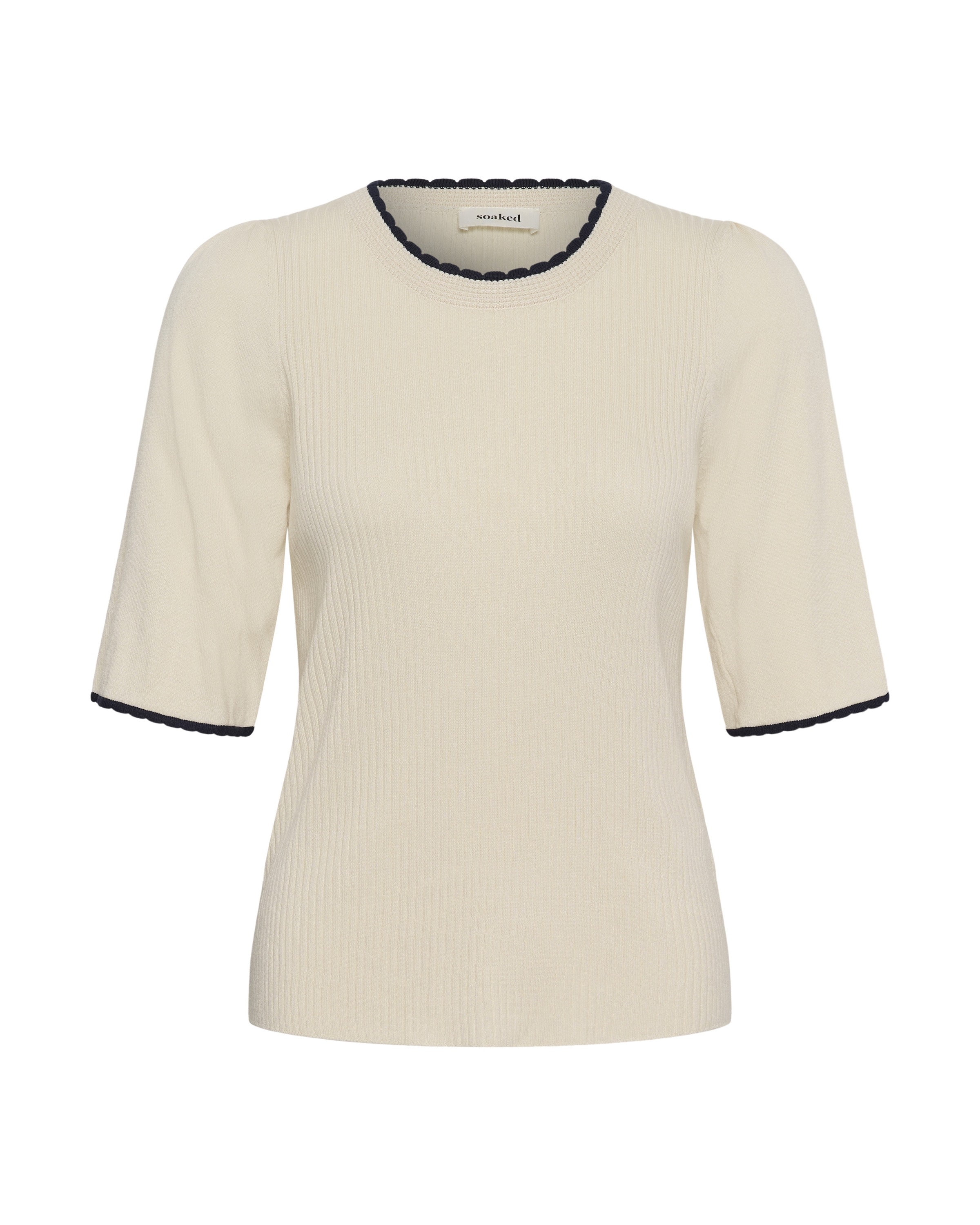 T-shirt 'Lysandra Adrianna' SOAKED IN LUXURY en blanc : devant