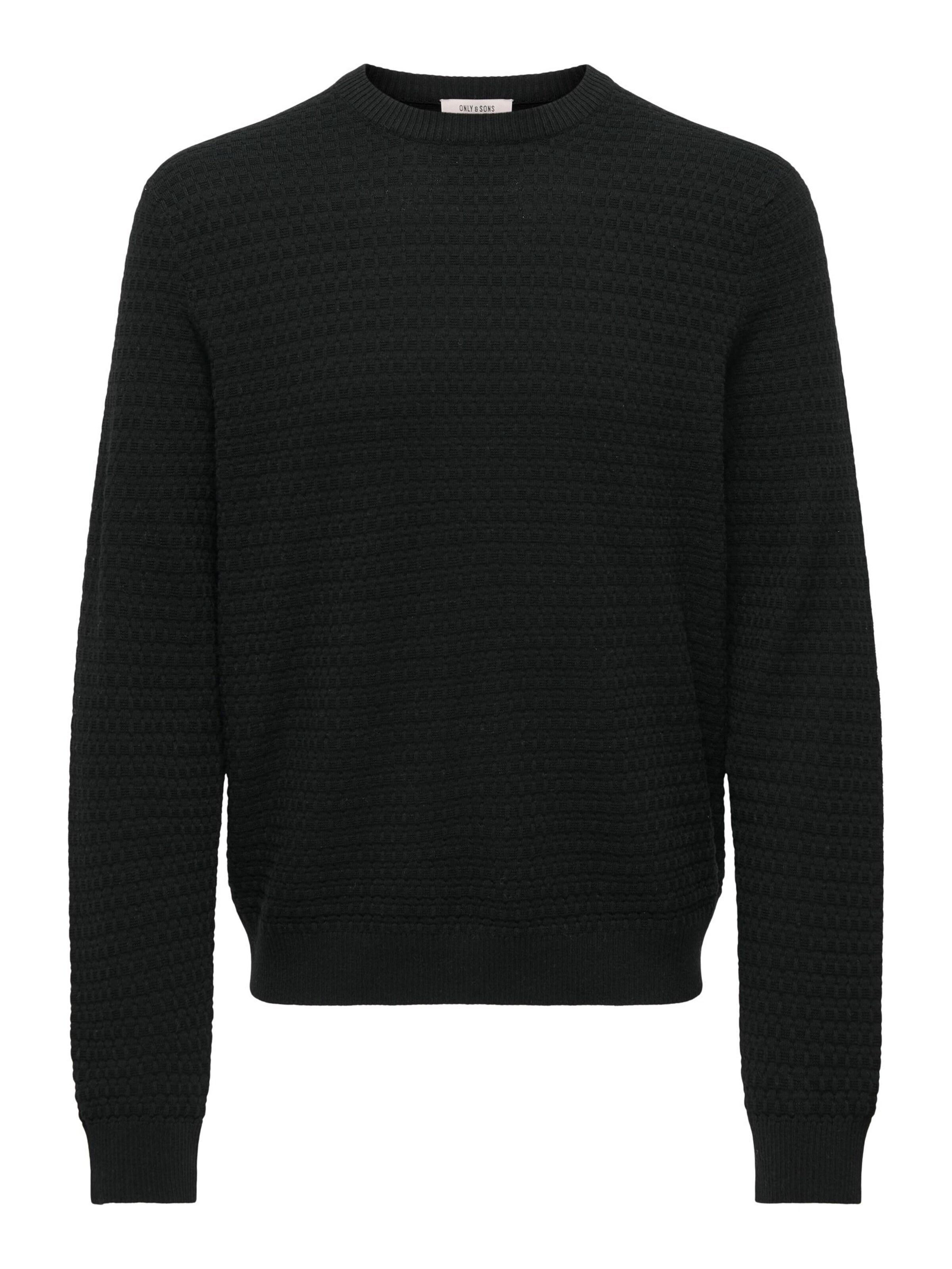 Pullover 'ONSLoui' di Only & Sons in nero: frontale