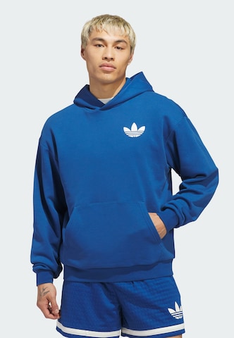 Felpa 'World Wide Hoops' di ADIDAS ORIGINALS in blu
