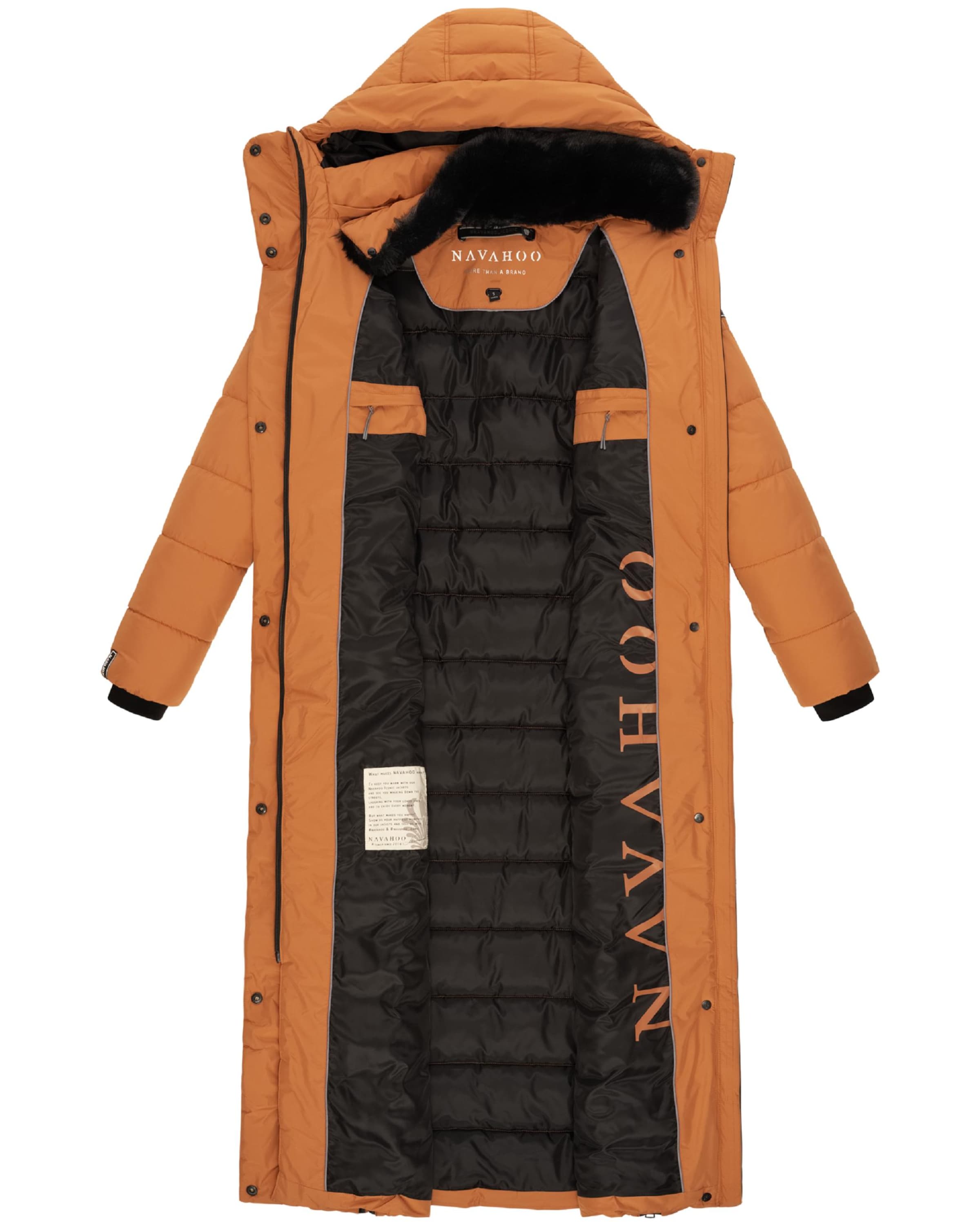 NAVAHOO Talvemantel 'Das Teil XIV', värv oranž