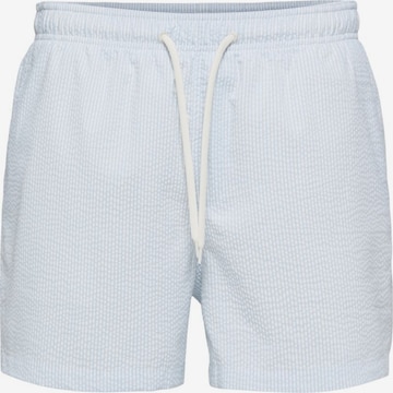 SELECTED HOMME Board Shorts in White: front